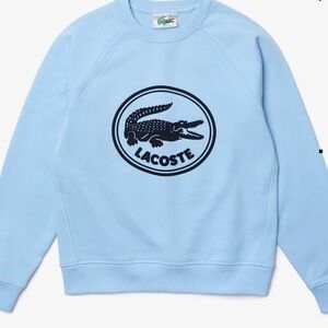 Women’s 3D LACOSTE logo organic cotton fleece sweatshirt
